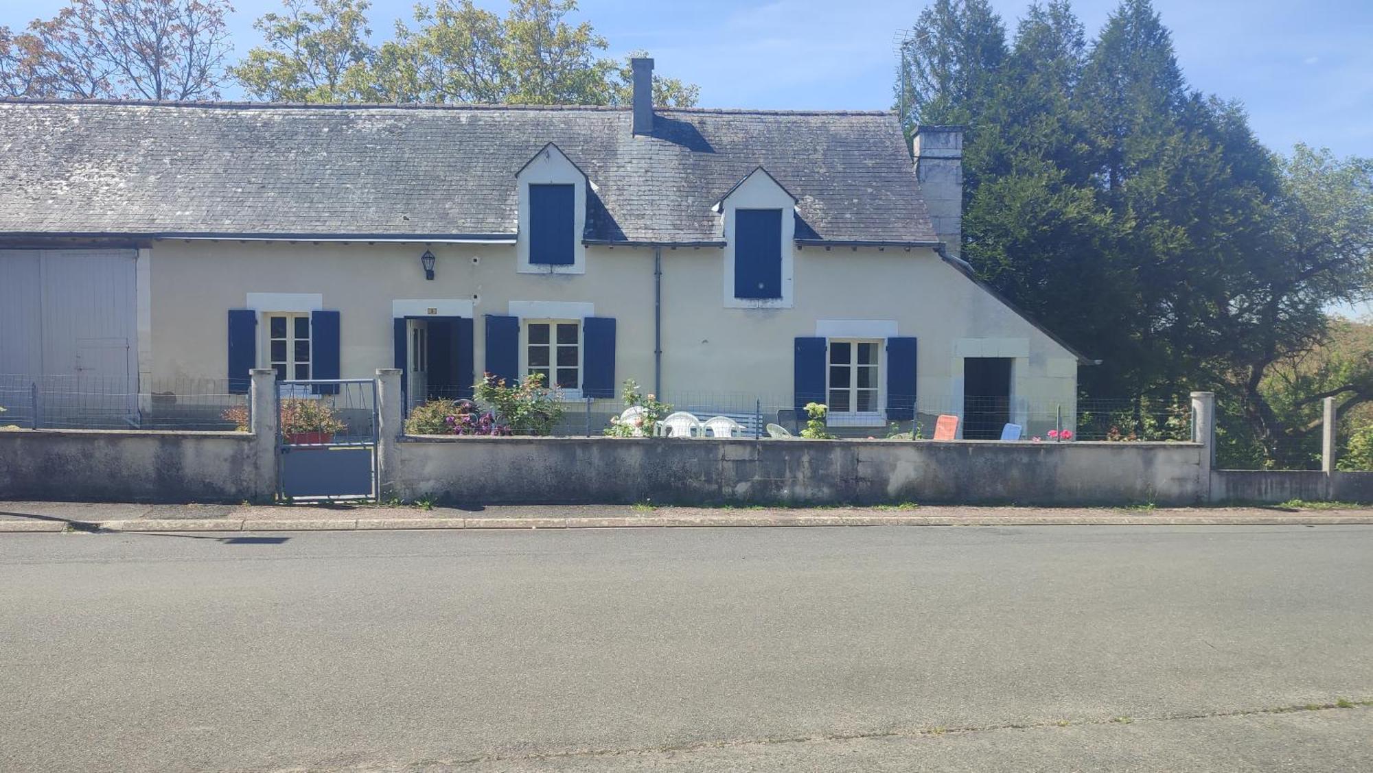Maison Plain Pied, 2 Chambres, Longere Typique , Fraiche, Dans Bourg Avec Tous Commerces Luçay-le-Mâle 외부 사진