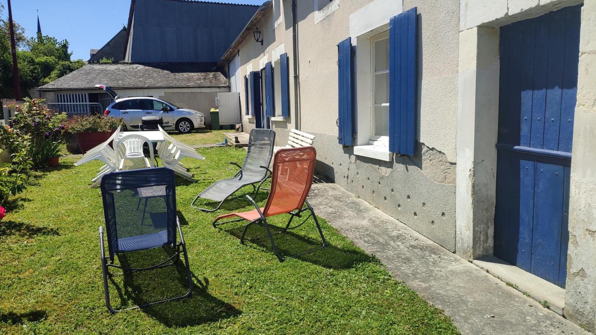 Maison Plain Pied, 2 Chambres, Longere Typique , Fraiche, Dans Bourg Avec Tous Commerces Luçay-le-Mâle 외부 사진